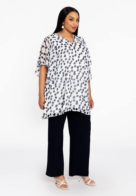 Tunika mit Punktdruck