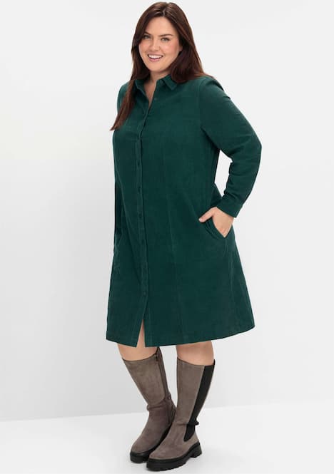 Cord-Kleid