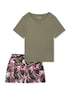 Schiesser Damen Pyjama Modern jade