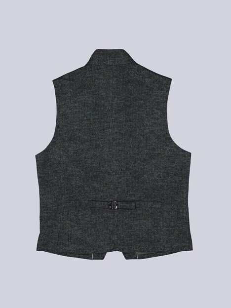 Herren Sakkoweste mit Zipper , Anthrazit