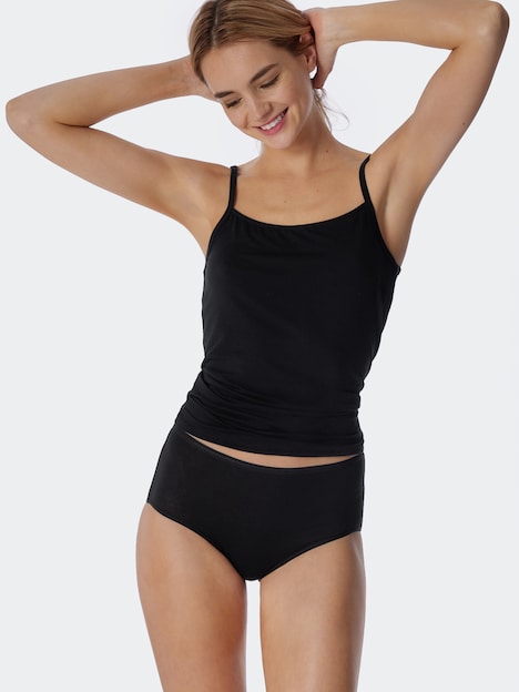 Schiesser Damen Slip 2-Pack Modal Essentials - Modal Essentials schwarz