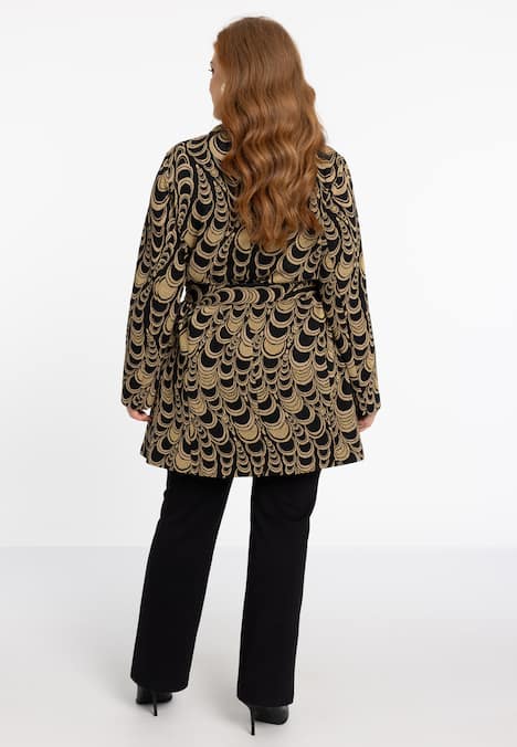 Jacke mit Schalkragen