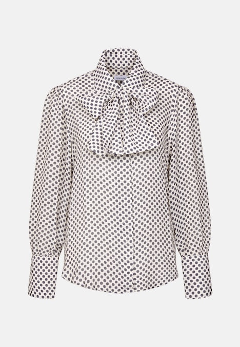 Damen Ausgestellte Bluse - Druck