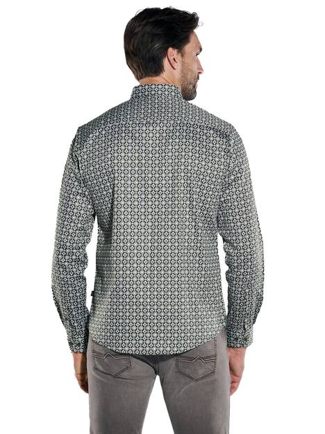 engbers Herren Langarm-Hemd gemustert , Gruen