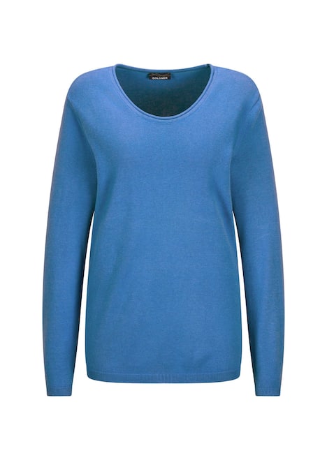 GOLDNER Tricot pullover Tricot pullover van katoen en viscose