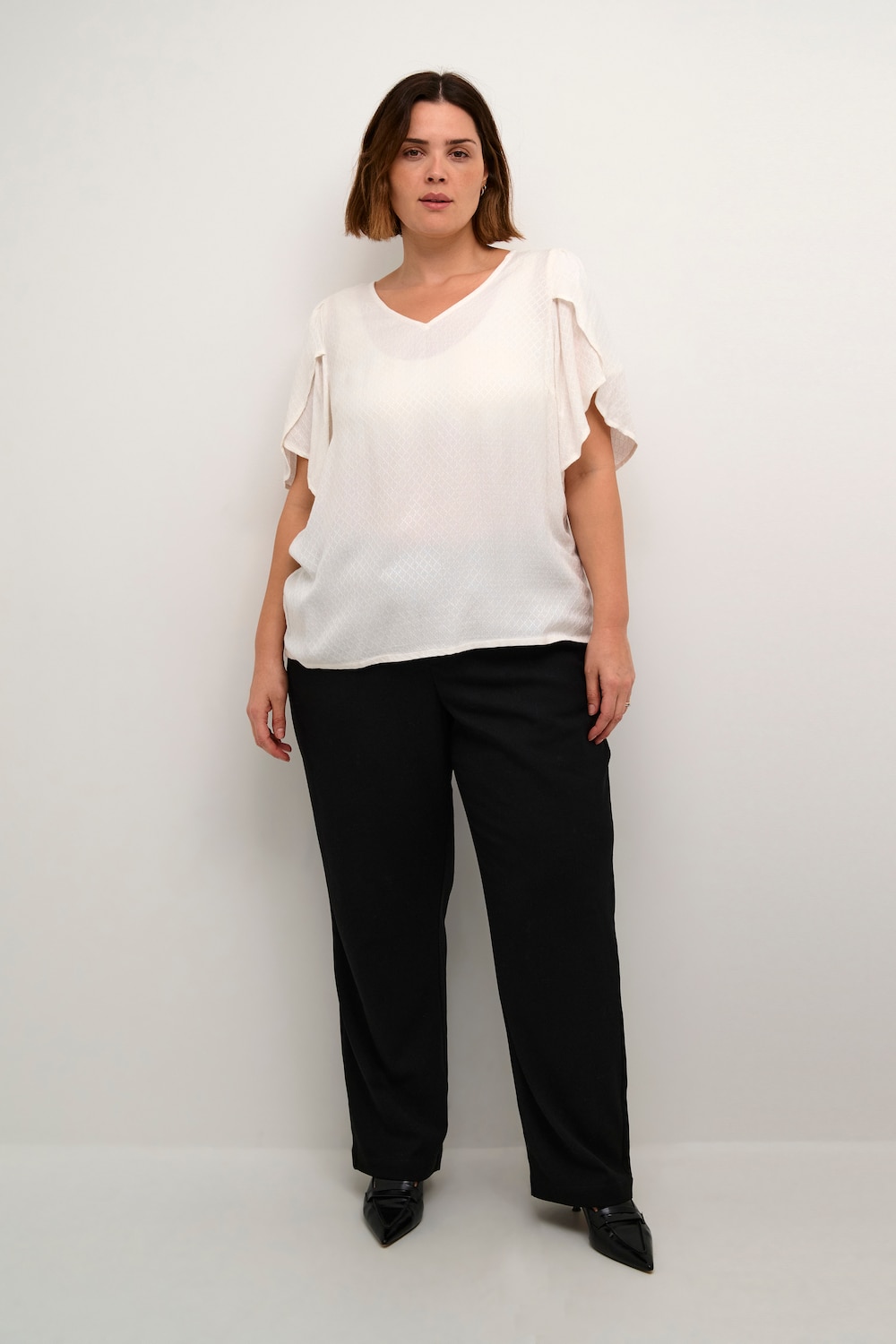Kurzarm-Bluse Regular fit