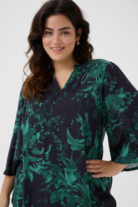 Blouse met korte mouwen A-shape
