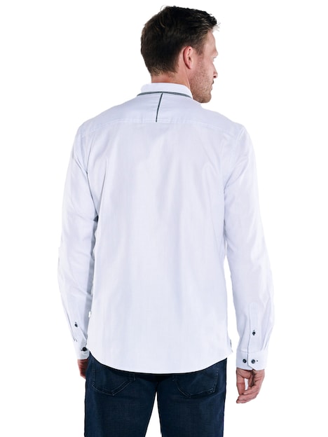 Herren Langarm-Hemd regular , Hellblau