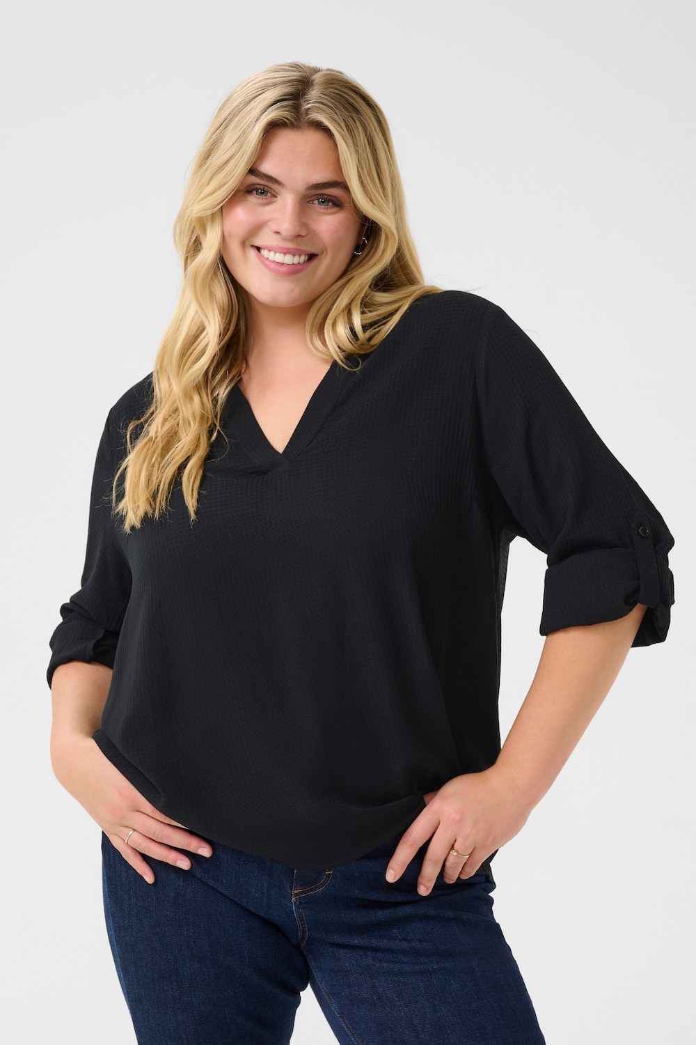 Langarm-Bluse Regular fit