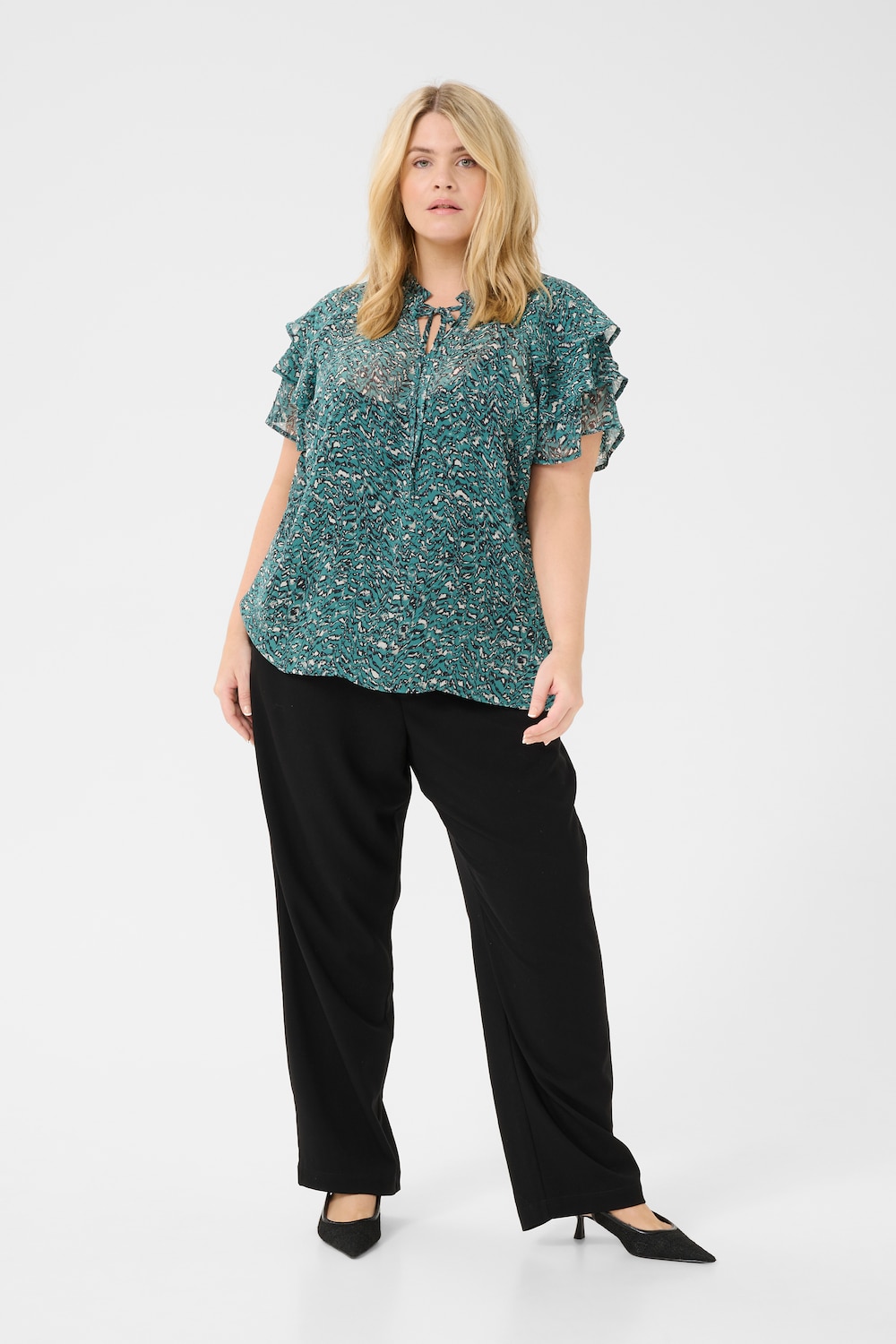 Kurzarm-Bluse Regular fit