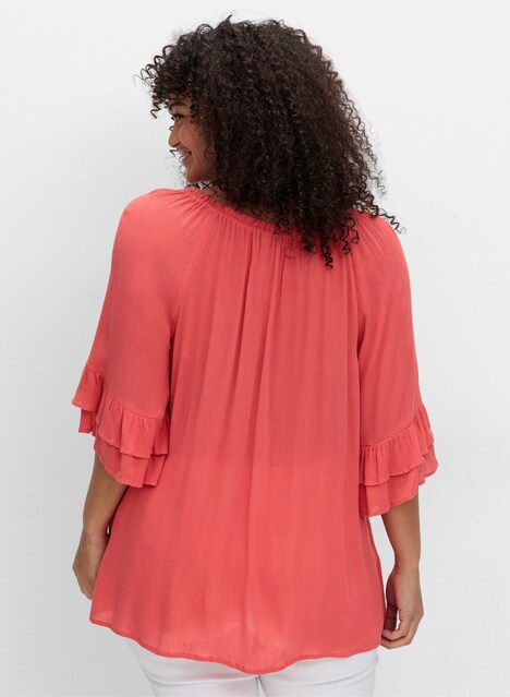 Tunika 3/4-Arm Uni Ohne Kragen