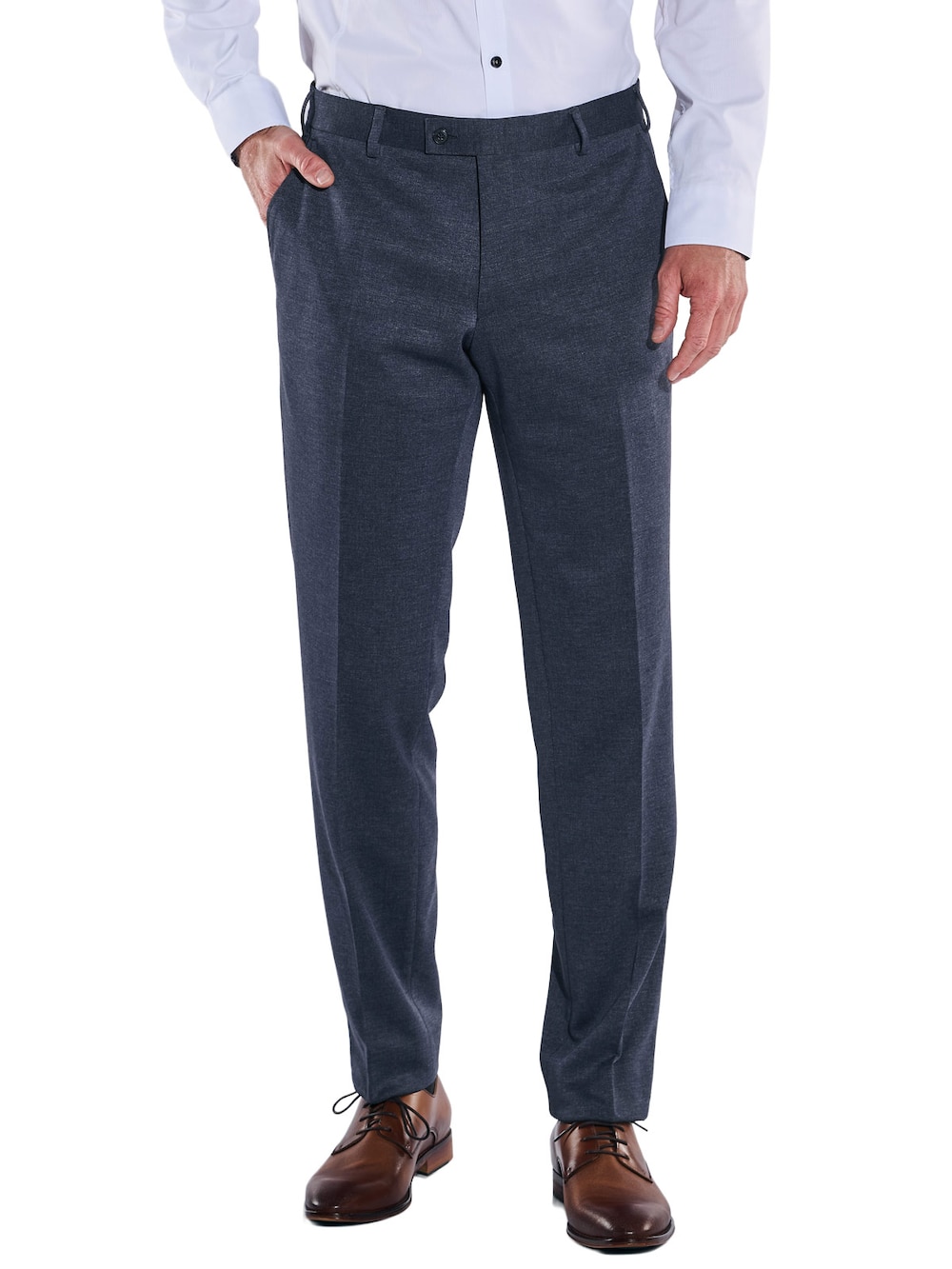 engbers Herren Anzug-Hose aus elastischem Warenmaterial , Saphirblau