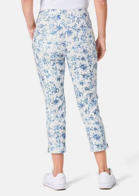 Florale Druckhose mit Allover-Print