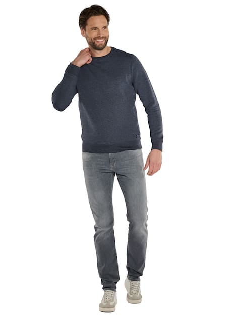 engbers Herren Langarm-Shirt uni , Saphirblau