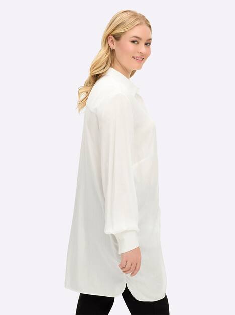 Hemdbluse Langarm Sonstiges Muster Hemdkragen