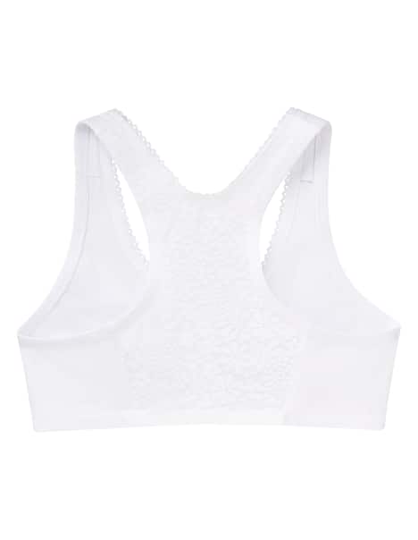 Baumwoll-BH mit Vorderverschluss und T-Rücken