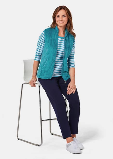 Teddy-Weste aus flauschigen Fleece