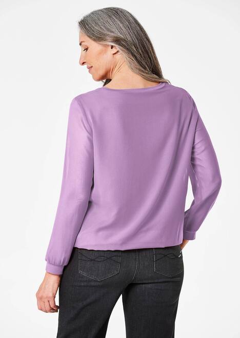 GOLDNER Schlupfbluse Blouse van luchtig chiffon