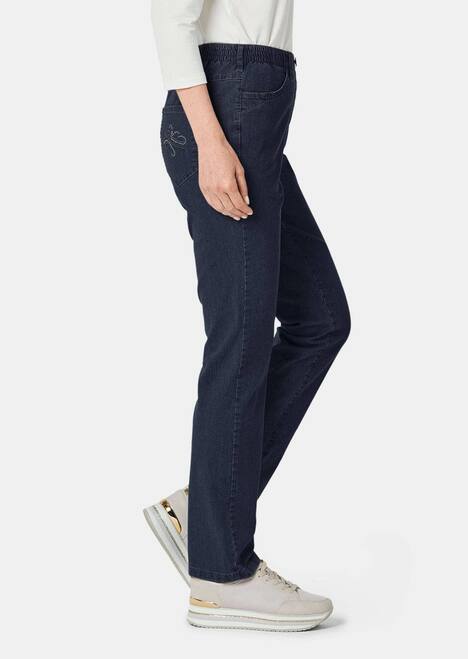 Edel geschmückte Jeansschlupfhose MARTHA