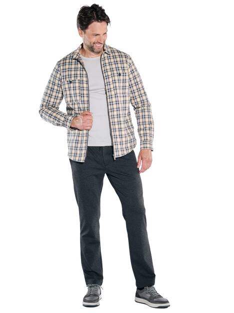 engbers Herren Overshirt kariert , Braunbeige