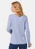Langarmshirt mit tonaler Zierkante
