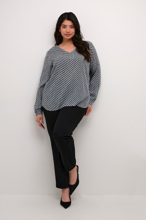 Langarm-Bluse Regular fit