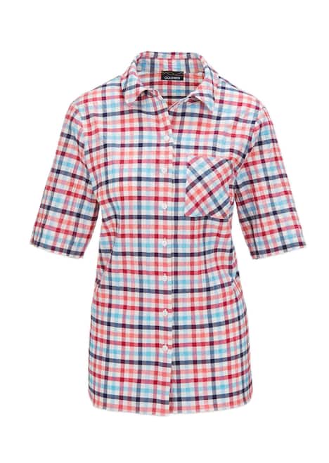 Wander-Bluse in Seersucker Qualität