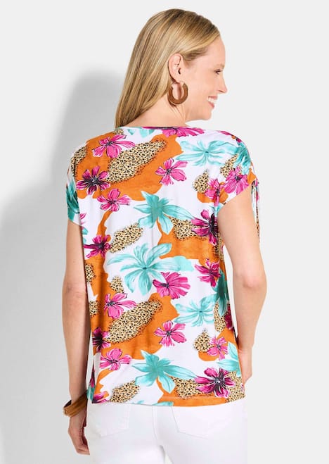 Blusenshirt mit floralem Print