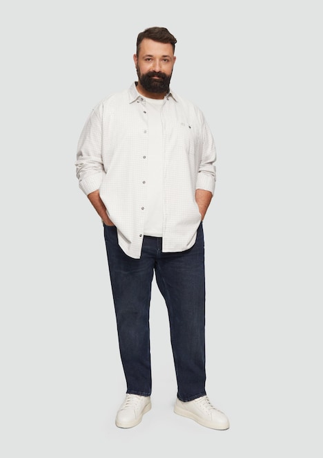 Regular Fit: Kariertes Hemd mit Button-Down-Kragen