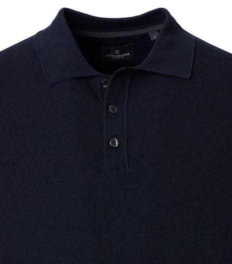 Polo-Shirt Langarm uni