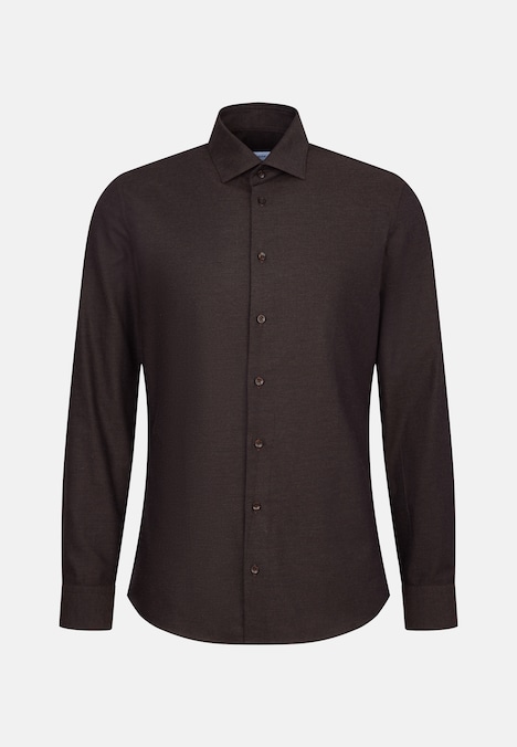 Herren Flanellhemd - Uni