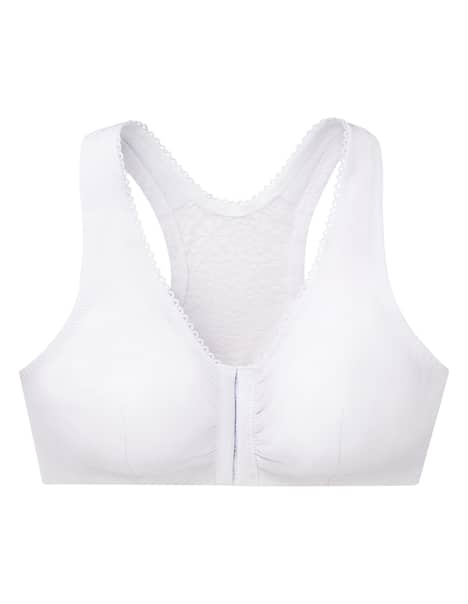Baumwoll-BH mit Vorderverschluss und T-Rücken