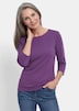 Basic shirt met boothals