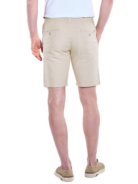 Bermuda mit Leinenanteil