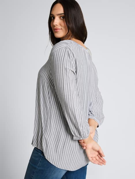 Bluse mit Streifenmuster