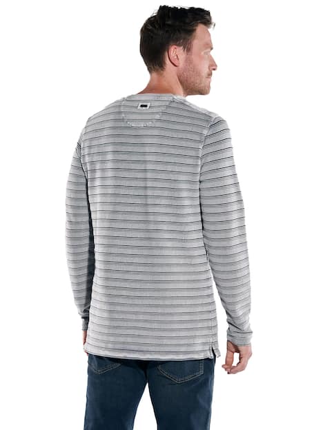 engbers Herren Langarm-Shirt regular , Silbergrau