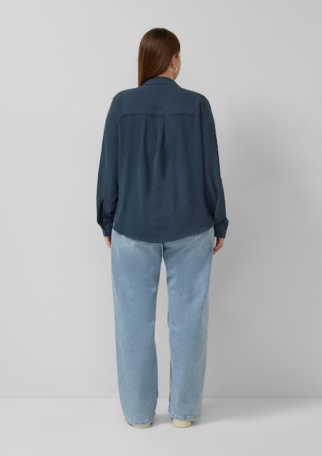 Bluse mit Turn-up