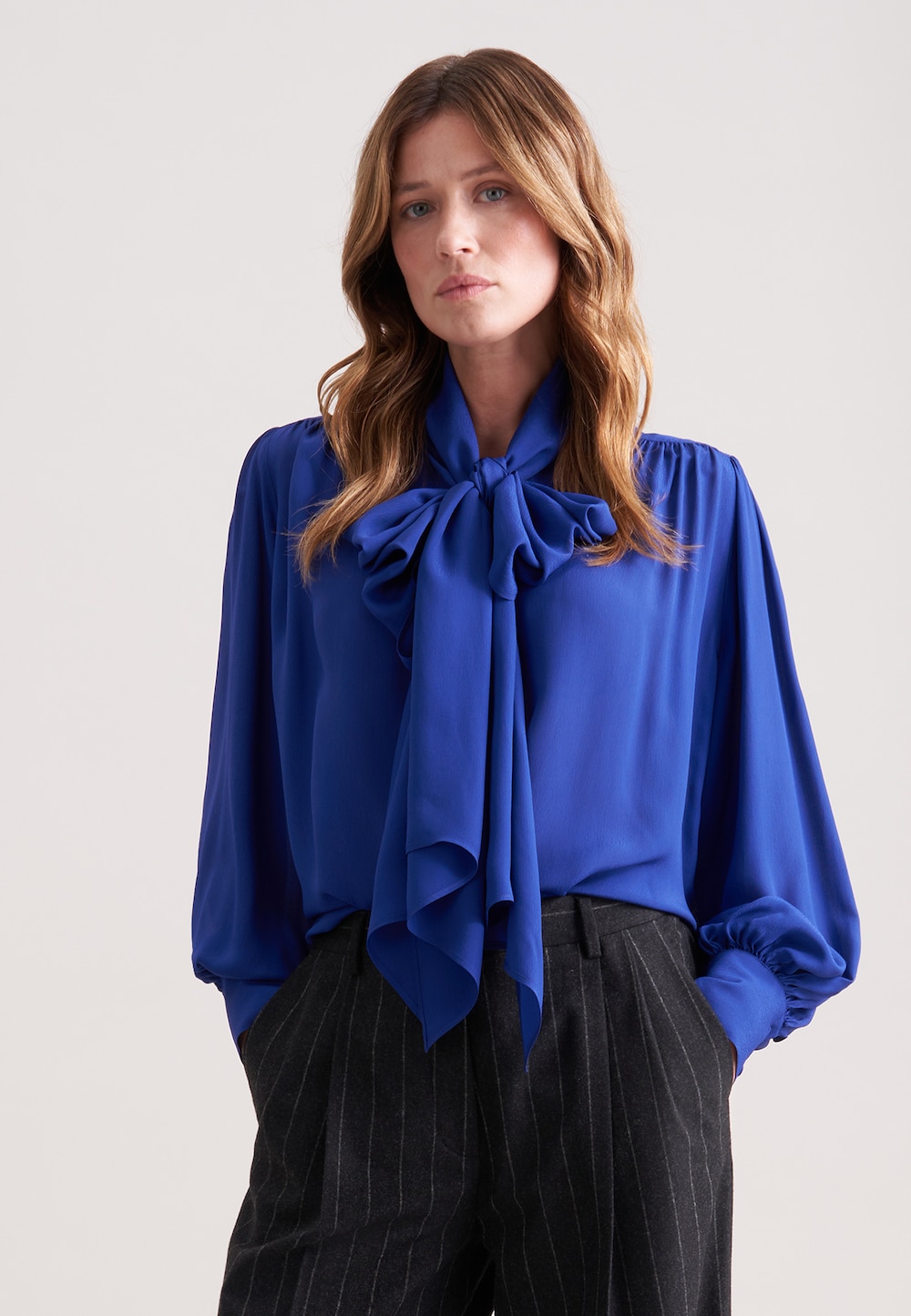 Damen Ausgestellte Bluse - Uni