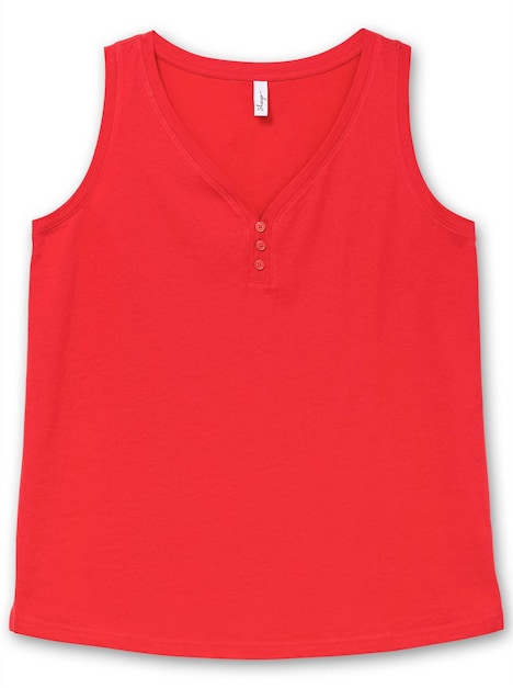 Tanktop Ärmellos Uni Ohne Kragen