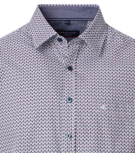 Freizeithemd Kurzarm Print Casual Fit