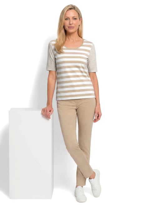 Streifenshirt aus softer Baumwollmischung
