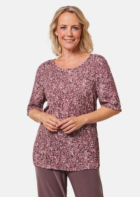 GOLDNER Blouse met print Chiffon blouse met een kleurrijke print
