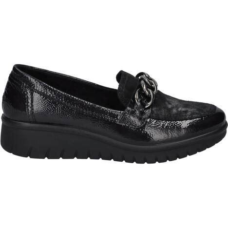 Damen Slipper Calais 93, schwarz-kombi
