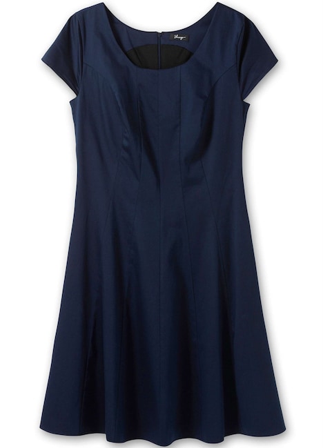 Cocktailkleid Kurzarm Uni