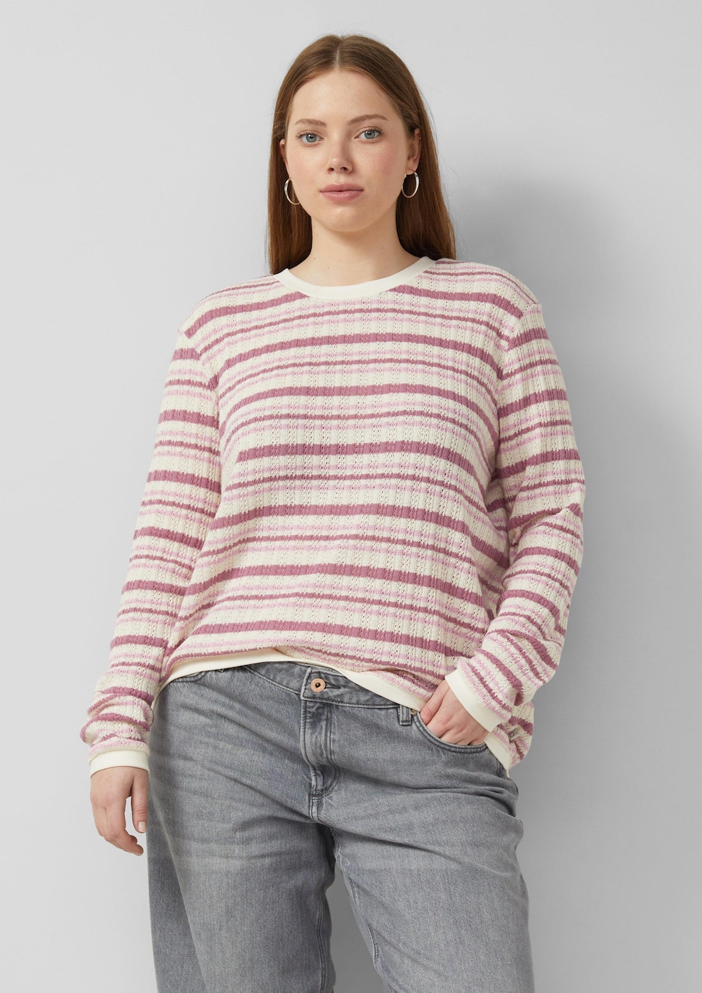Langarmshirt mit Streifenmuster