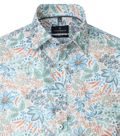 Freizeithemd Kurzarm Print Casual Fit