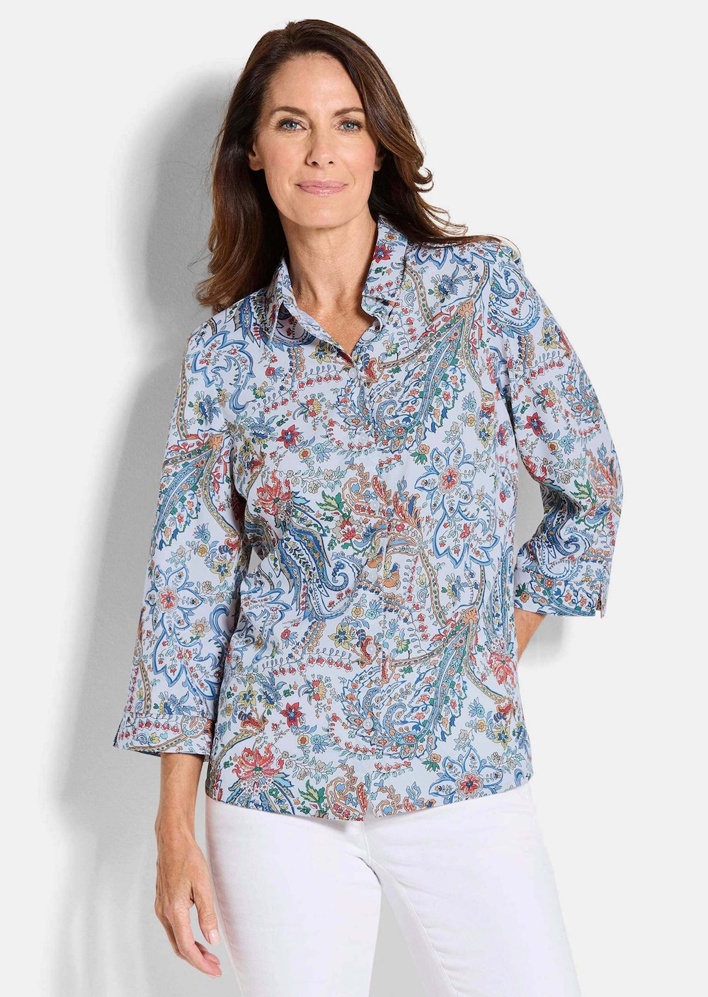 Bedrukte blouse met paisleypatroon