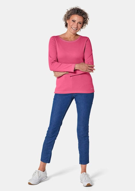 Basic T-Shirt aus reiner Baumwolle