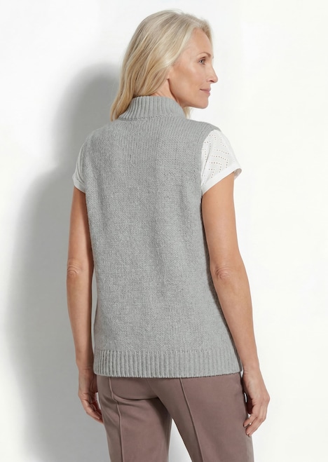 Gebreid vest met knoopsluiting