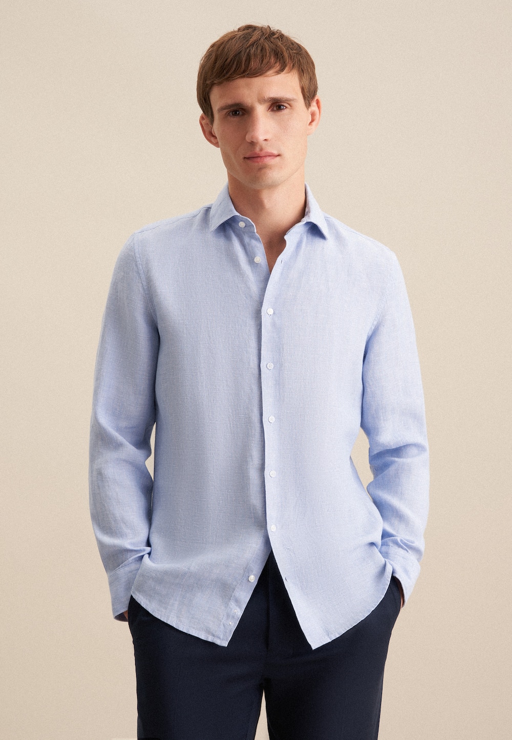 Herren Business Hemd - Uni